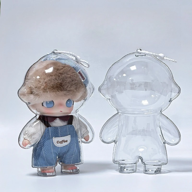 DIMOO Heart Special Protective Shell Acrylic Hard Shell Vinyl Storage Display Dustproof Transparent Protective Cover