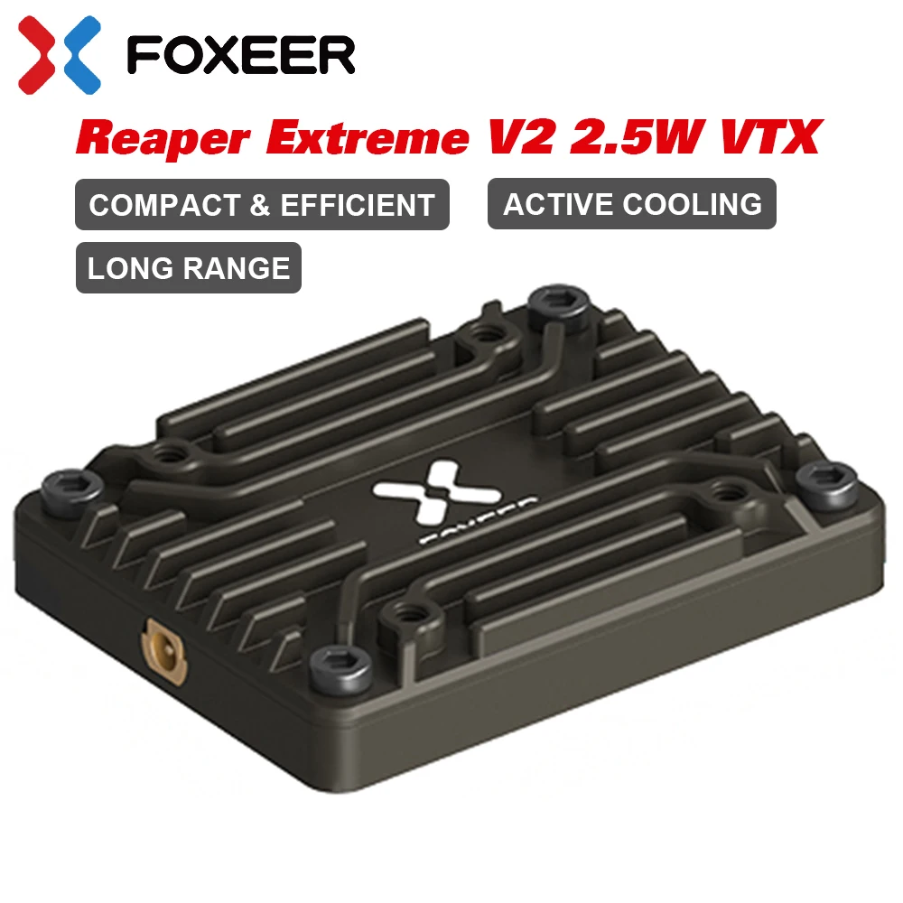 

Foxeer 5.8G Reaper Extreme V2 2,5 Вт Высокомощный 72CH VTX FPV видеопередатчик