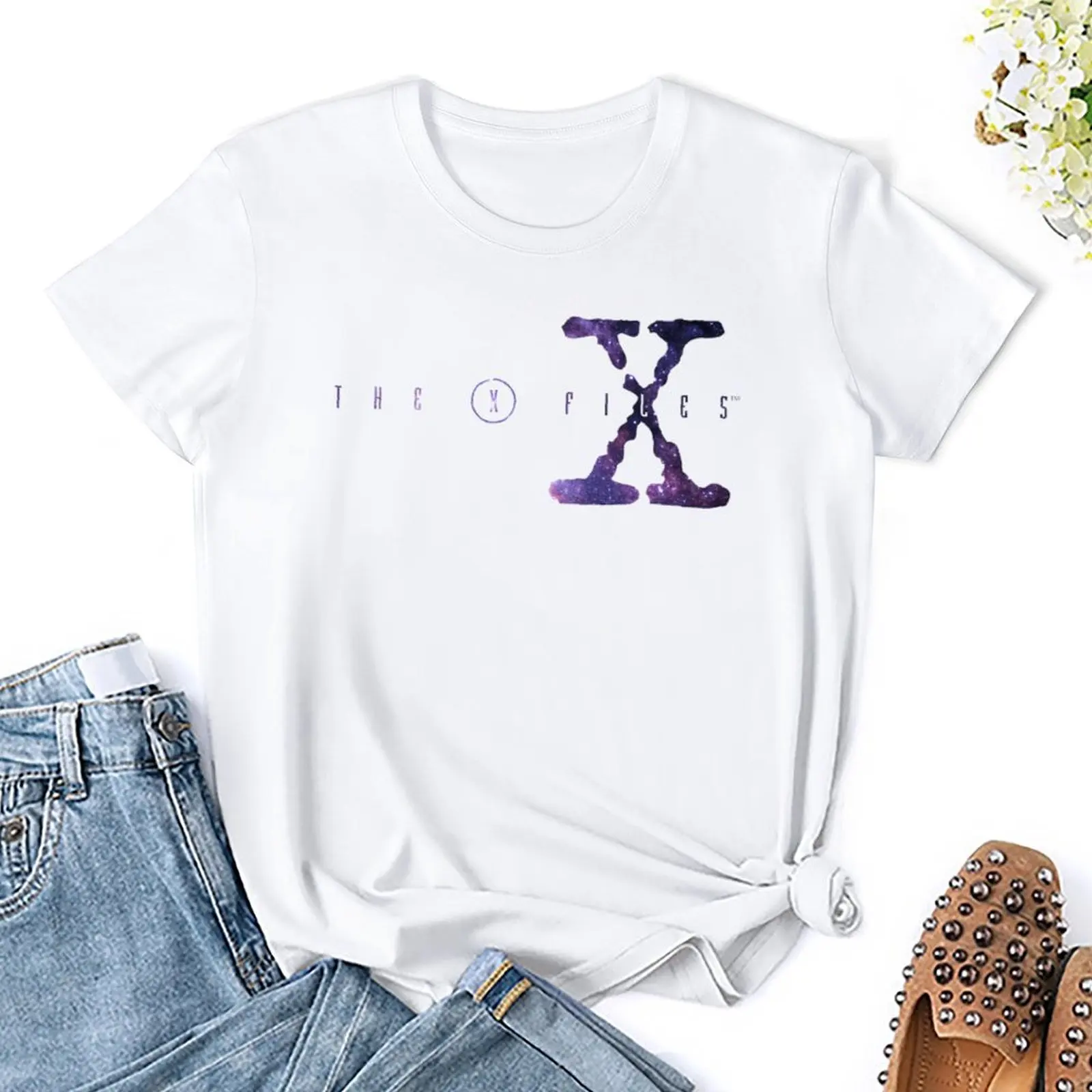 Fresh X Files Galaxy for Sale T-shirt  Sports Tees Vintage Cute Travel