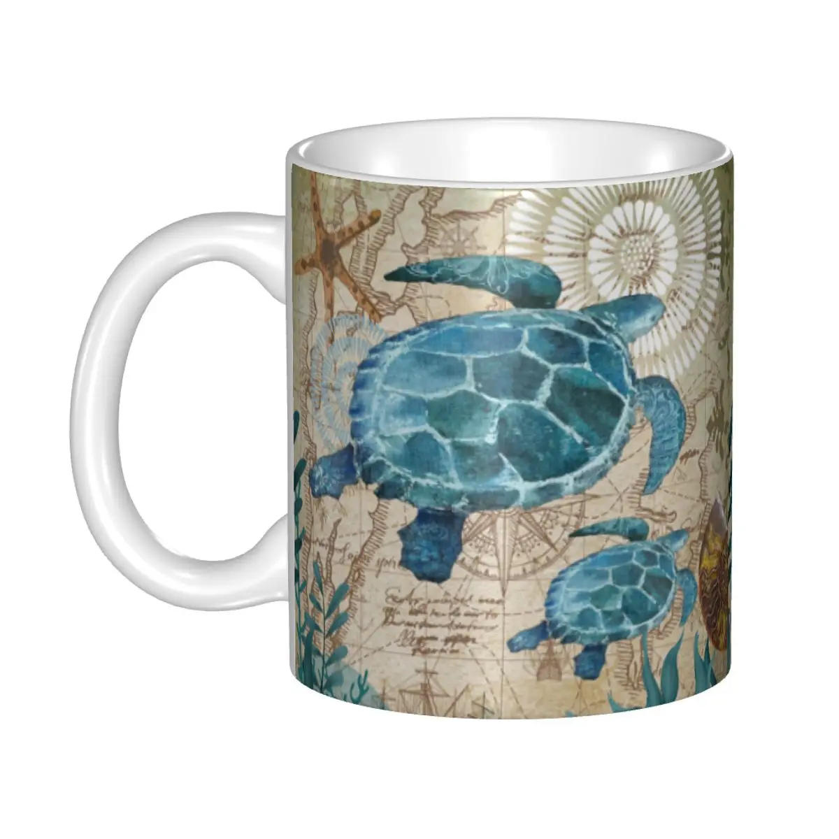 

Ocean Sea Turtle Mugs Personalized Coffee Ceramic Mug Cup Creative Gift