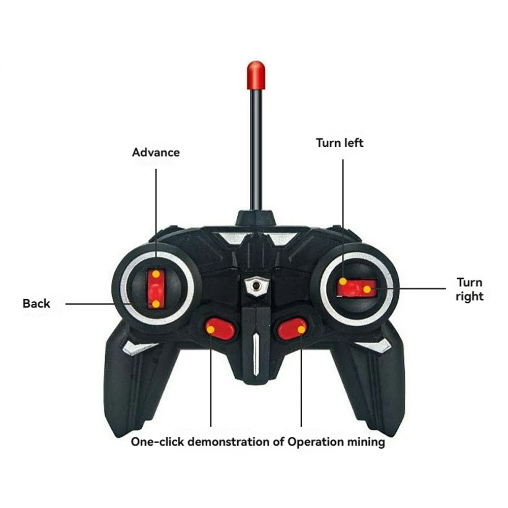 لعبة حفارة للتحكم عن بعد من سبيكة الأطفال، حفارة تعمل بالتحكم عن بعد، 6 قنوات، لعبة مركبة هندسية كهربائية هدية عيد الميلاد