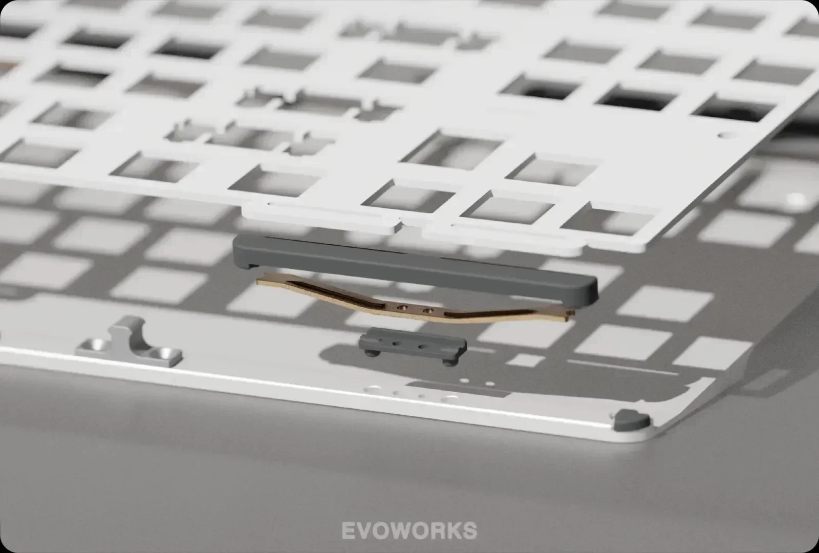 EvoWorks EVO80 ゲーミングメカニカルキーボード 2.4G Bluetooth