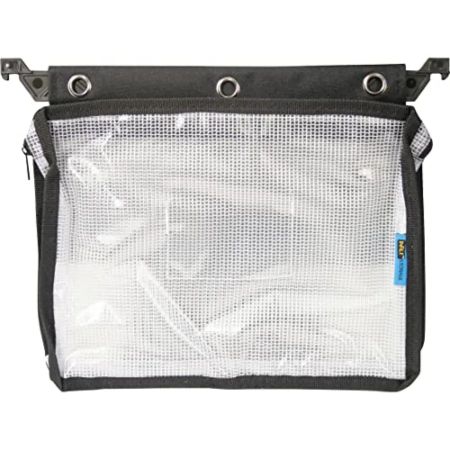 

Expanding Zipper Pouch, 13 x 9.25, Black/Clear
