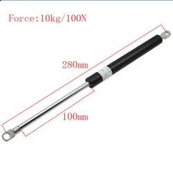 Free shipping 280mm central distance, 100 mm stroke, pneumatic Auto Gas Spring, Lift Prop Gas Spring Damper