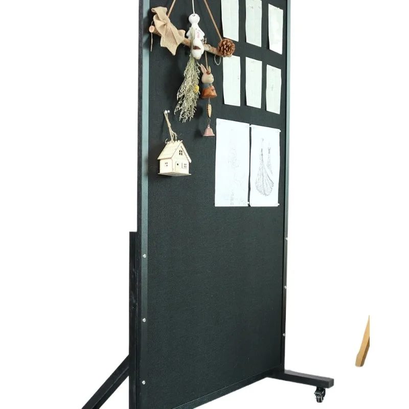 Movablecork board photo wall, floor-to-ceiling vertical bracket type message board, display board, announcement, publicity board