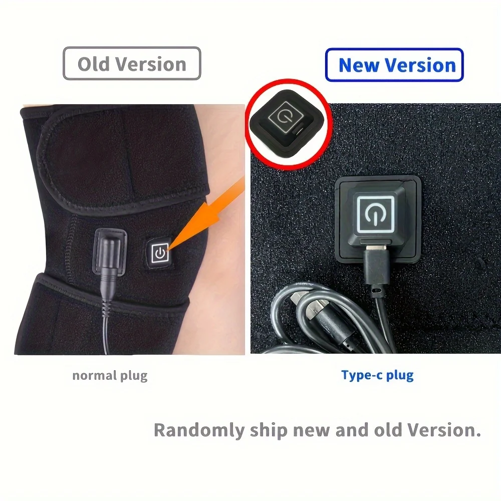 1 قطعة جهاز تدليك الركبة الساخن USB - استرخاء وتحافظ على دفء ركبتيك