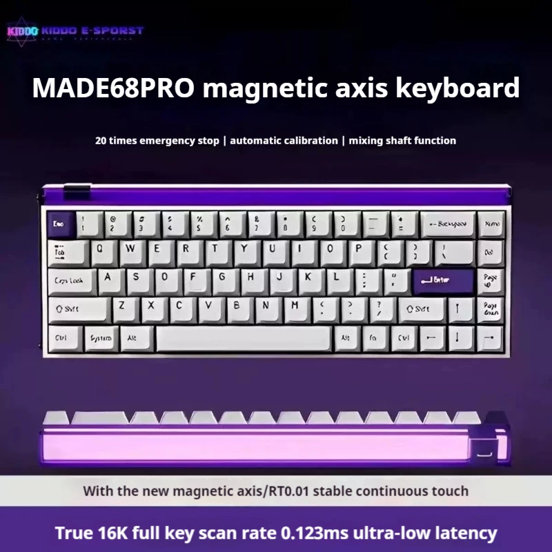 Made68pro Magnetic Axis Keyboard Mechanical Customization Gaming Aluminum Alloy Material Gaming Gaming Gaming Special Keyboard