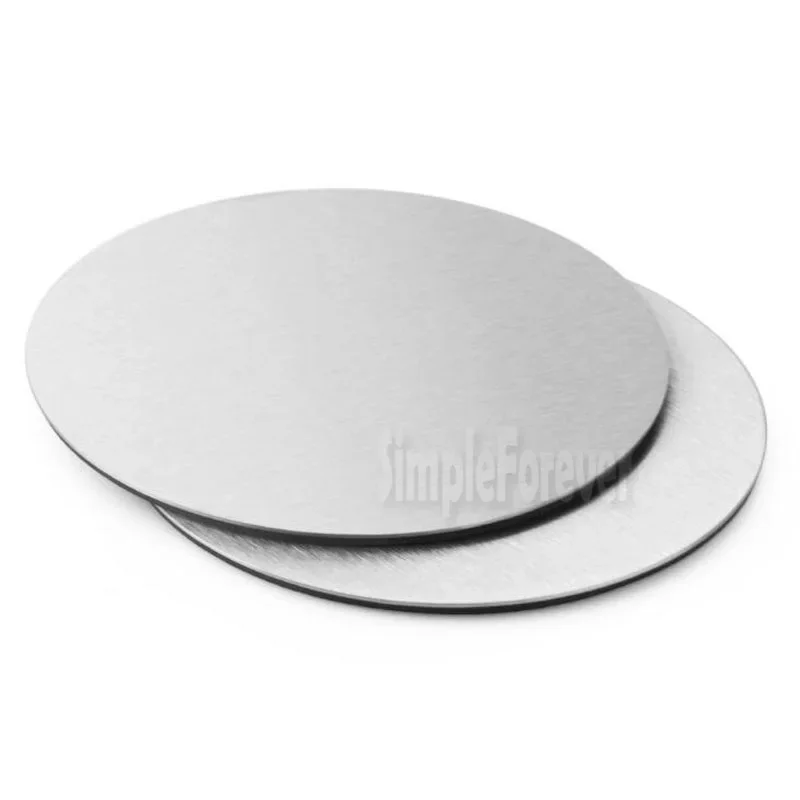 100pcs/lot Stainless Steel Round Coffee Cup Coasters Metal Insulated Heat Mat With EVA Backing Table Decoration
