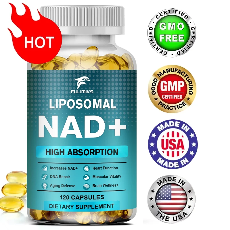 NAD+ Capsules Supplement - 1500 mg Of Resveratrol Containing, Supports Cell Anti-Aging, Muscle, Brain, Vision and Heart Health