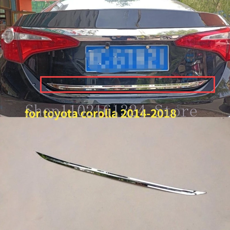 Fit for toyota corolla 2014-2018 ailgate Rear Door Bottom Cover Molding Trim Stainless Steel back door trim car Accessories