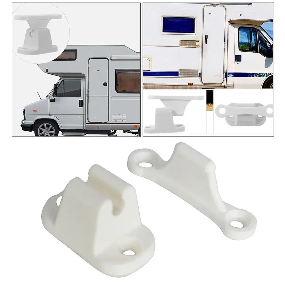 Kit de retenedor de puerta RV, pestillo de retención de parada de puerta en forma de T para autocaravana, soporte de retenedor de puerta de barco