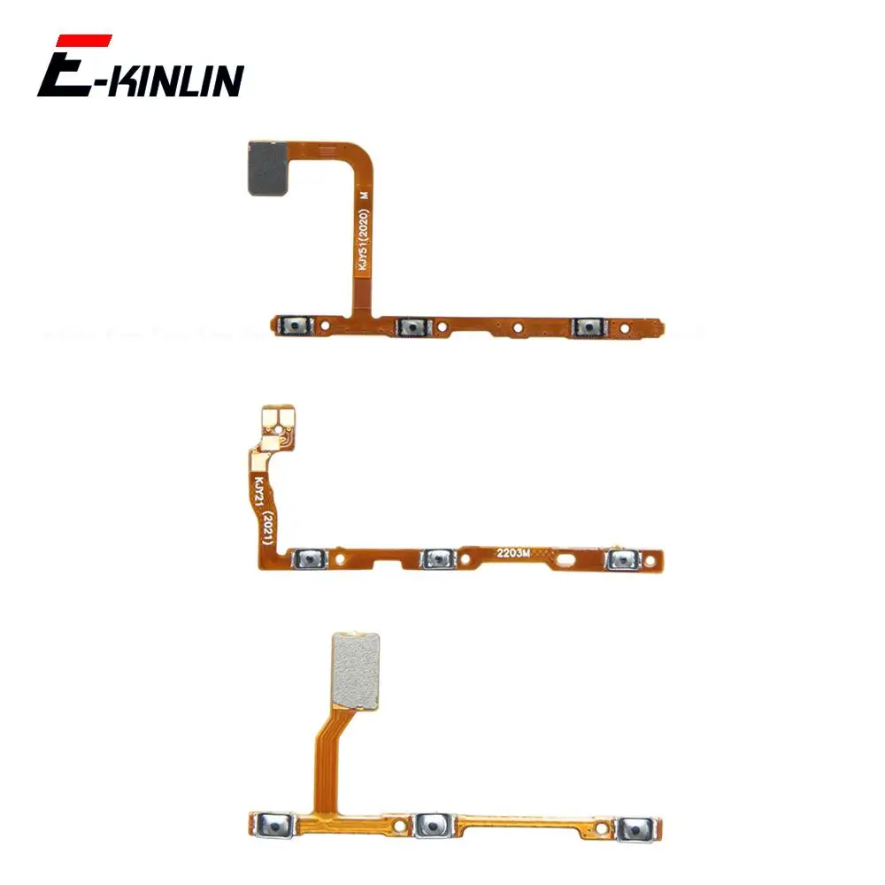 Switch Power ON OFF Key Mute Silent Volume Button Flex Cable For Vivo Y30 Y30g Y30i Y31 Y31s 4G 5G Y33T Repair Parts