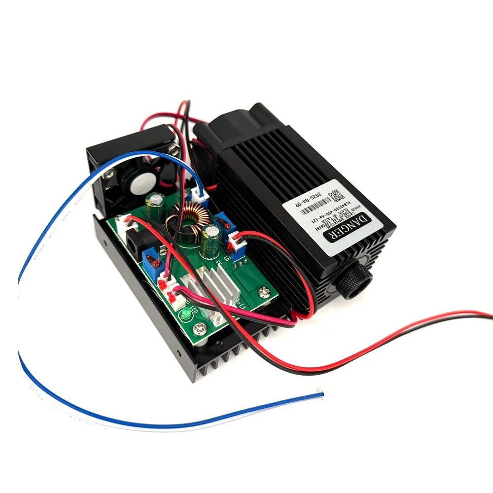 Powerful 445nm 450nm 2w/4w Blue Engraving Laser Dot Module 12VCooling Fan Driver