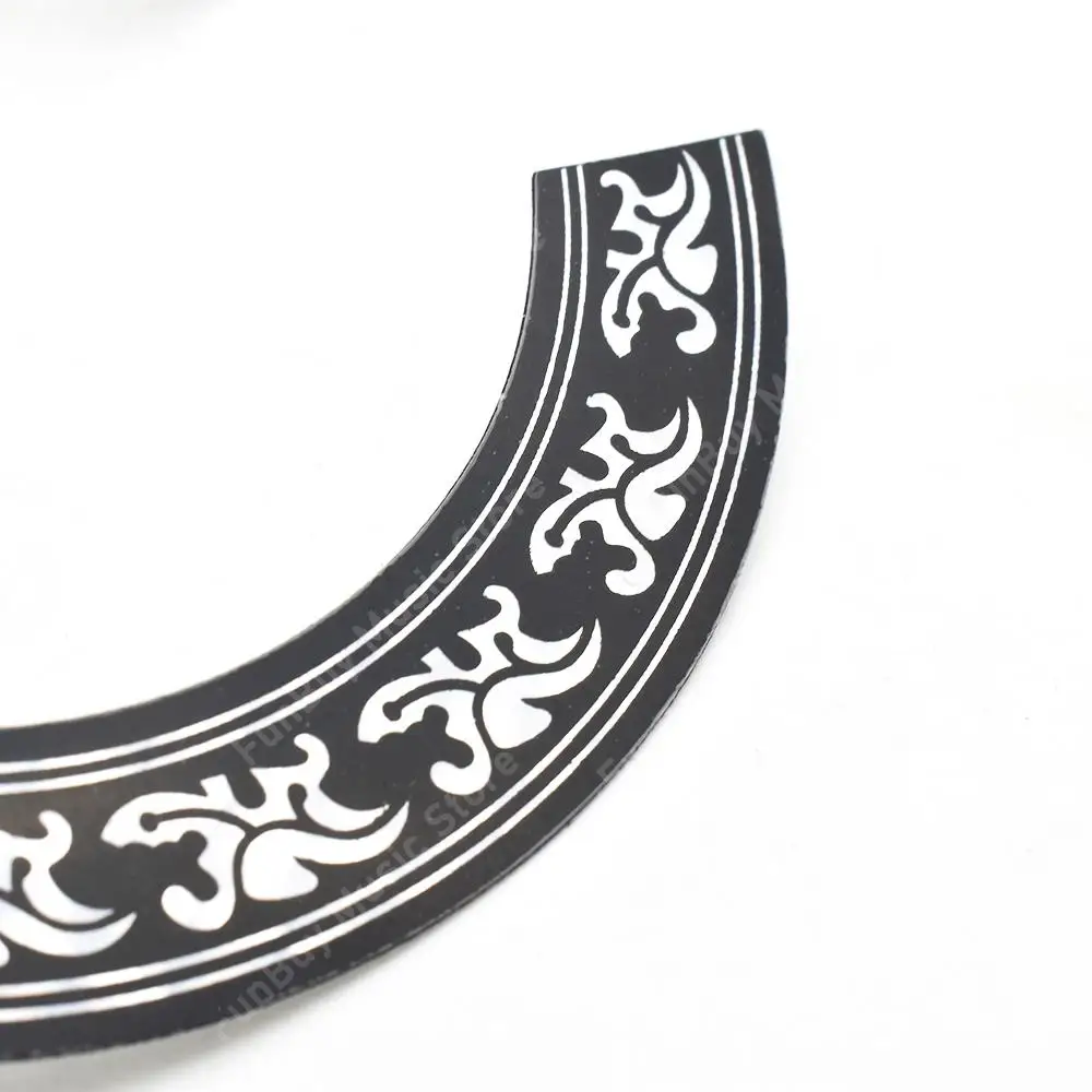 92mm 104mm Hard PVC Guitar Circle Sound Hole Rosette Inlay Sticker for Acoustic Guitars Decal Accessories