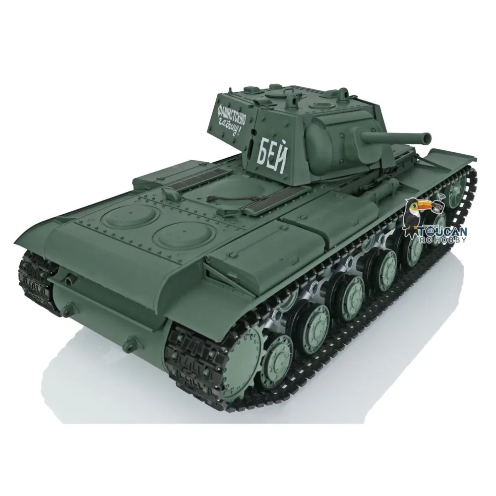 Venta de EE. UU. 2,4G Henglong 1/16 escala 7,0 plástico Ver KV-1 soviético RTR RC tanque modelo 3878
