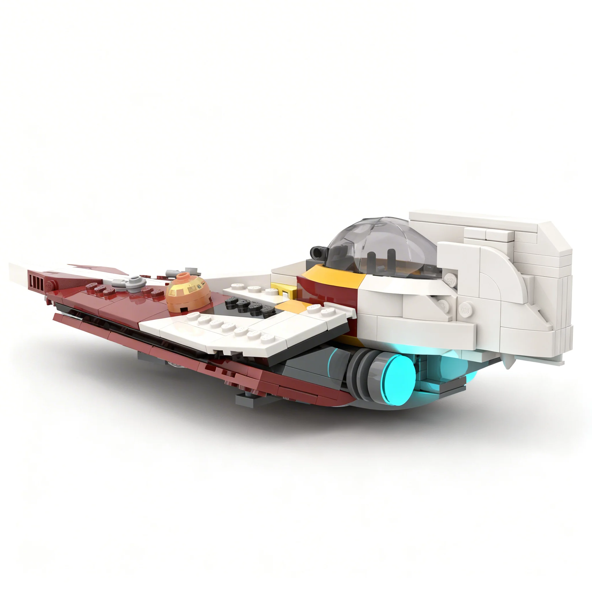 337pcs MOC Ahsoka Delta 7 Jed Starfighter Minifigure Scale - Star Battle Model Building Blocks Christmas Gift Toys Construction