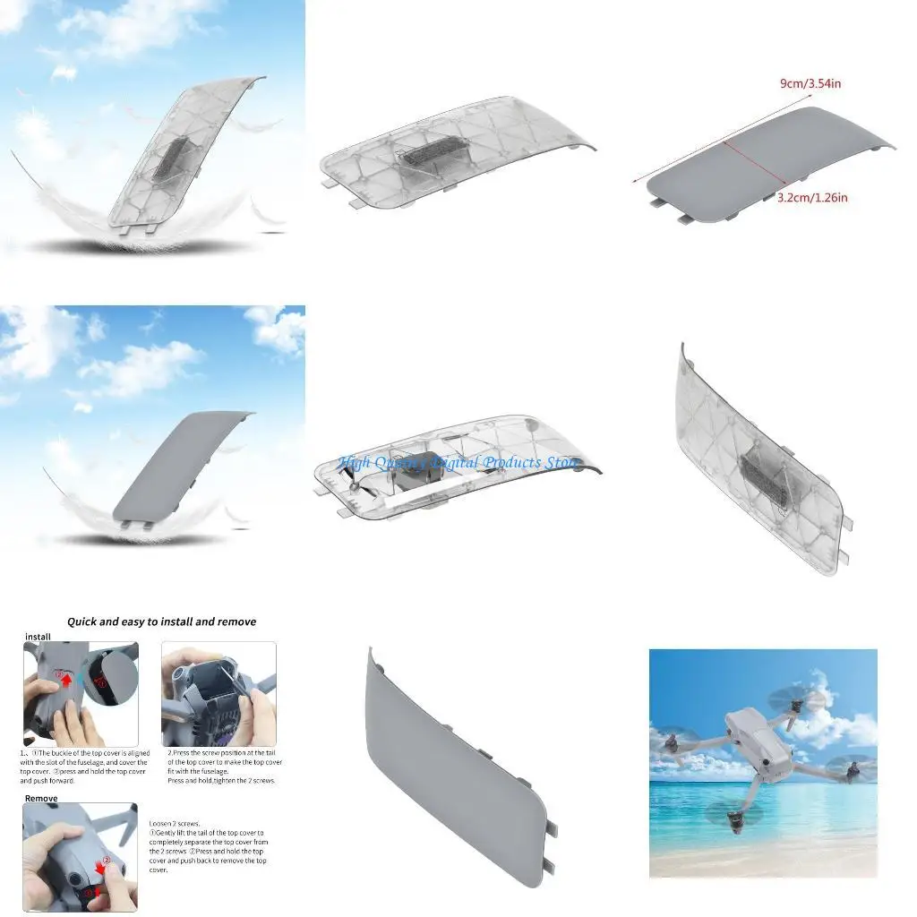 

U2JE Original Body Frame Upper Shell Moudle Cover Fixed Lid for Air 3 UAV Repair Part