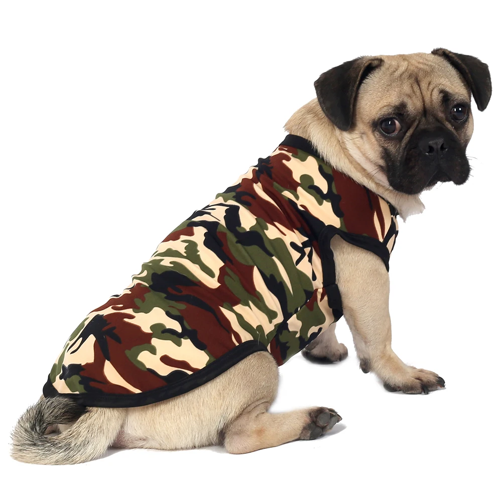 Dog Camouflage Print Vest, Pet Shirt Vest Pet T-Shirt, Pet Clothes For Small Medium Dogs & Cats