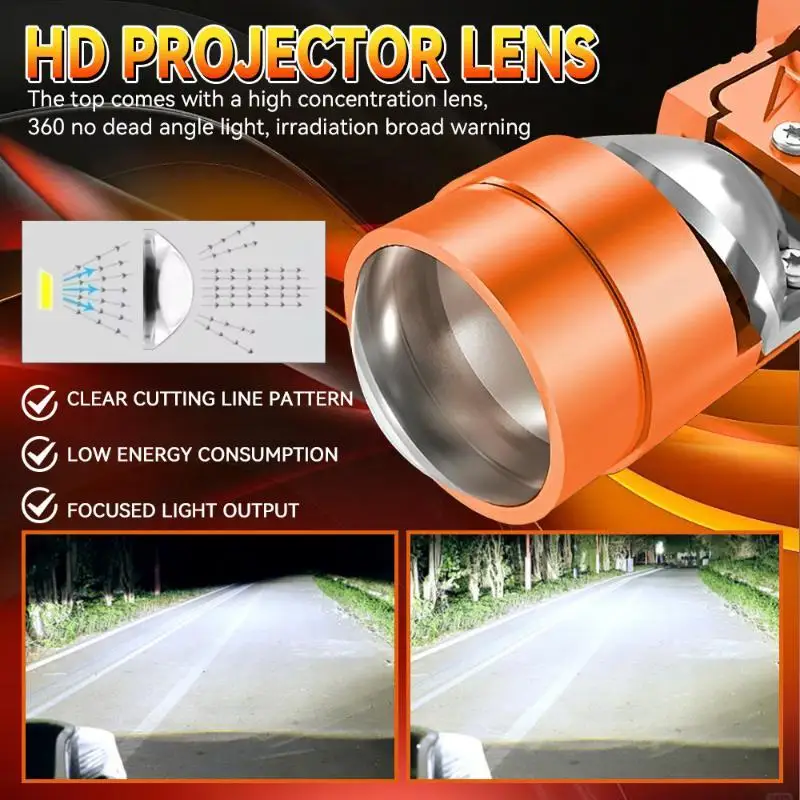 2 Pcs H7 LED Headlight Bulbs Super Bright Output Efficient Cooling Perfect For Car Upgrade Safe Night Driving