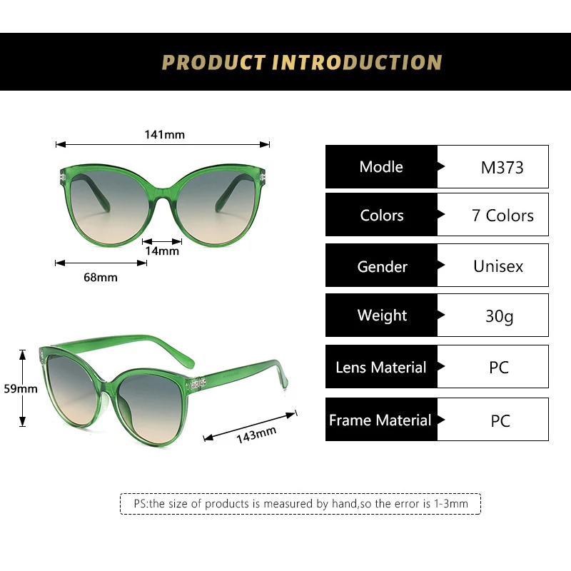 Cat Eye Sunglasses Sunglasses Outdoor Driving Sunshade Decoration Oversize Frame Glasses UV Protection
