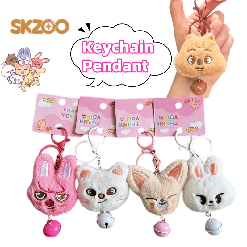 Llavero SKZOO Stray Kids Wolf Chan Leebit Dwaekki Jiniret Quokka, Colgante de Pareja, Forma de Animal de Dibujos Animados, Lindo, Decorativo para Bolsos, Regalo