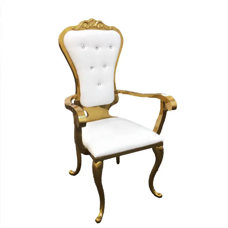Wedding Event Stainless Steel Restaurant Chair Hotel Party Leisure Chair for Sale view 3