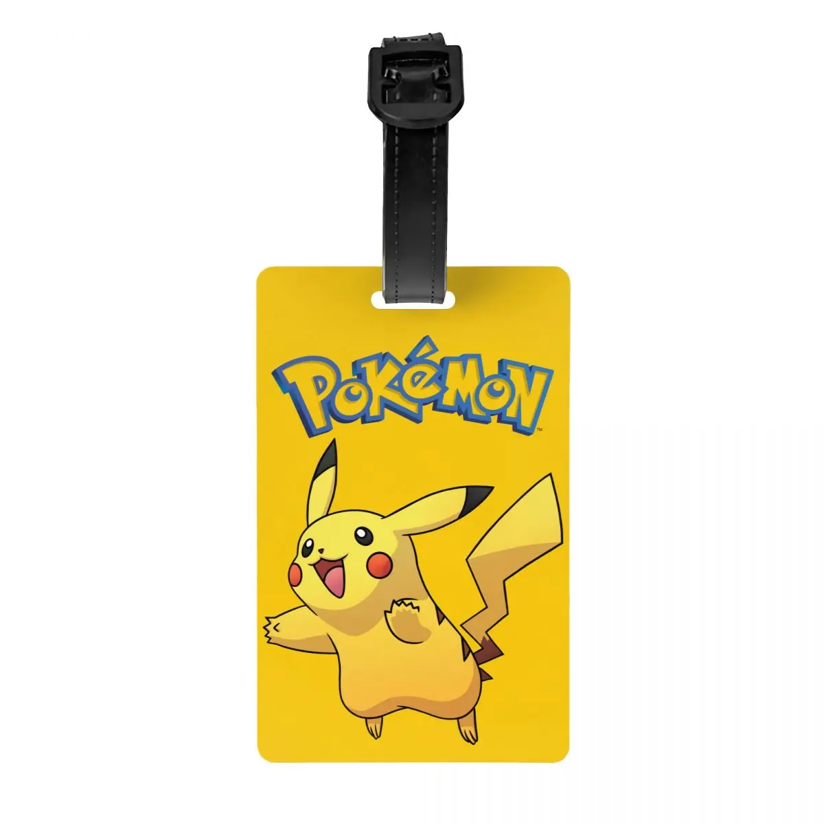 Custom Pokemon Pikachu Luggage Tag Travel Bag Suitcase Privacy Cover ID Label