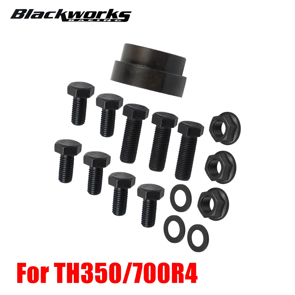 

Для TH350/700R4 200-4R 4L60 GM Gen III LS V8 комплект адаптера крутящего момента и болтов, черный TB-1070-BK