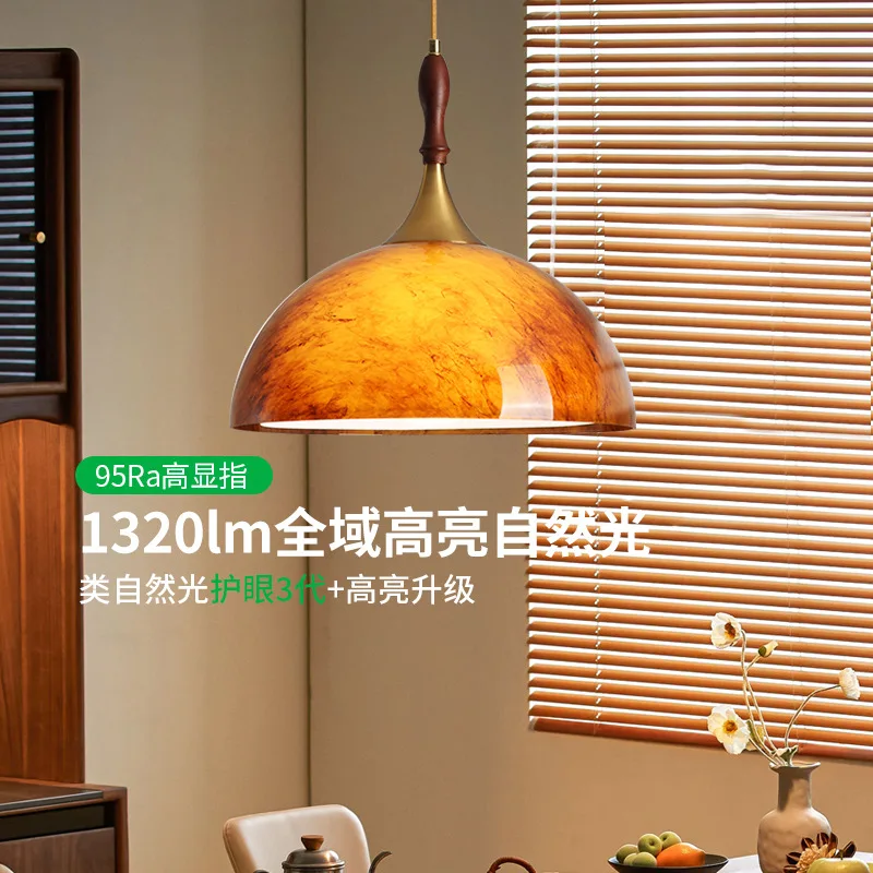 Grand View Garden Restaurant Chandelier, Medieval French Retro 2025 New Creative Personality Art Round Table Rocker