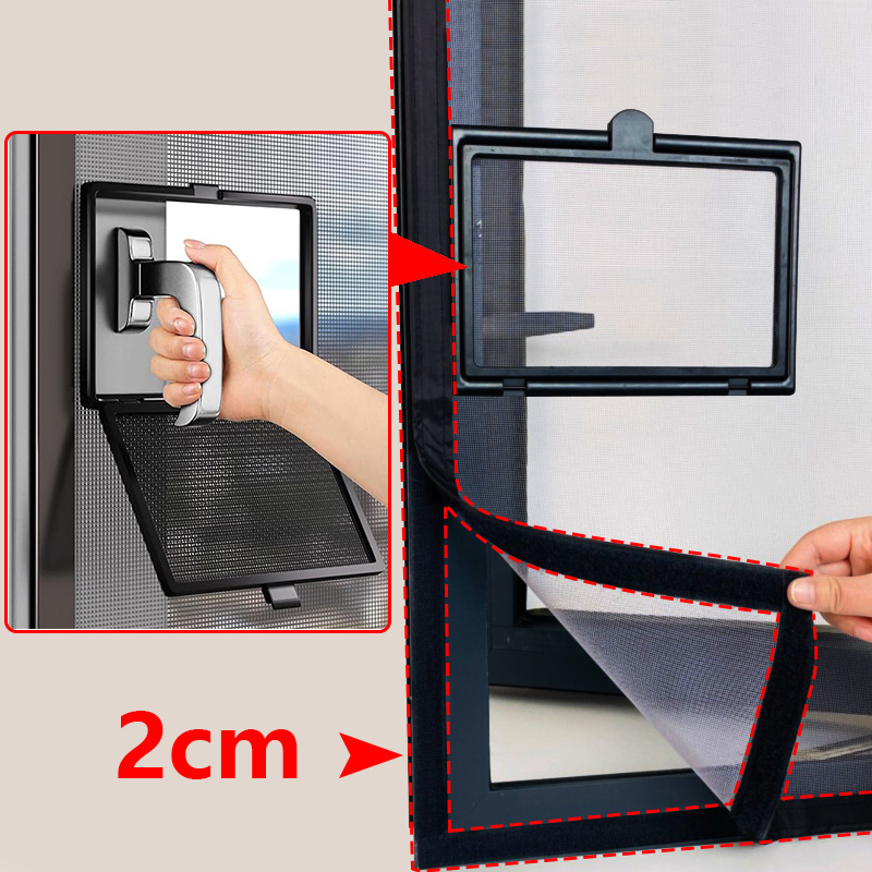  Black Mosquito Net for Window Invisible Screen Anti insect Customizable Size Mesh Air Tulle nano Summer Mosquitoes Flies 