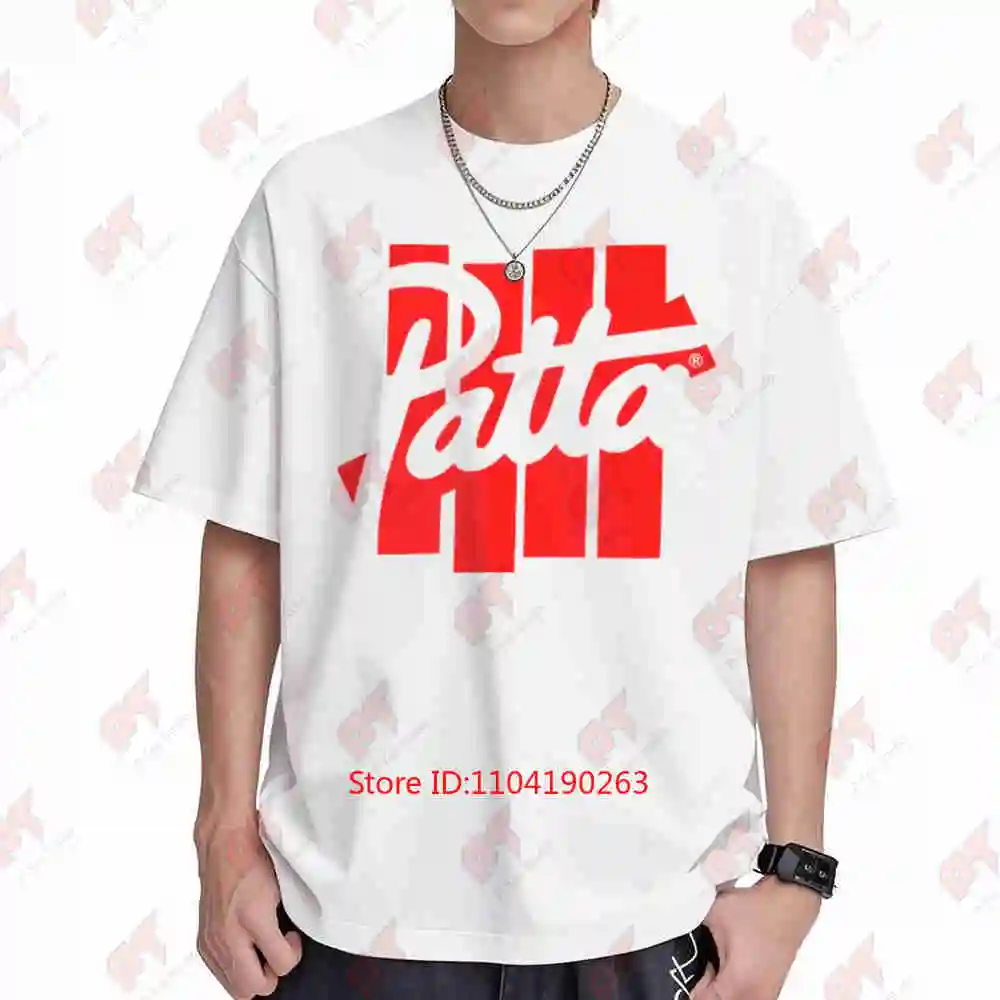 Undefeated X Patta Logo Vintage Streetwear Short Sleeve Tee 100% Cotton T-Shirt