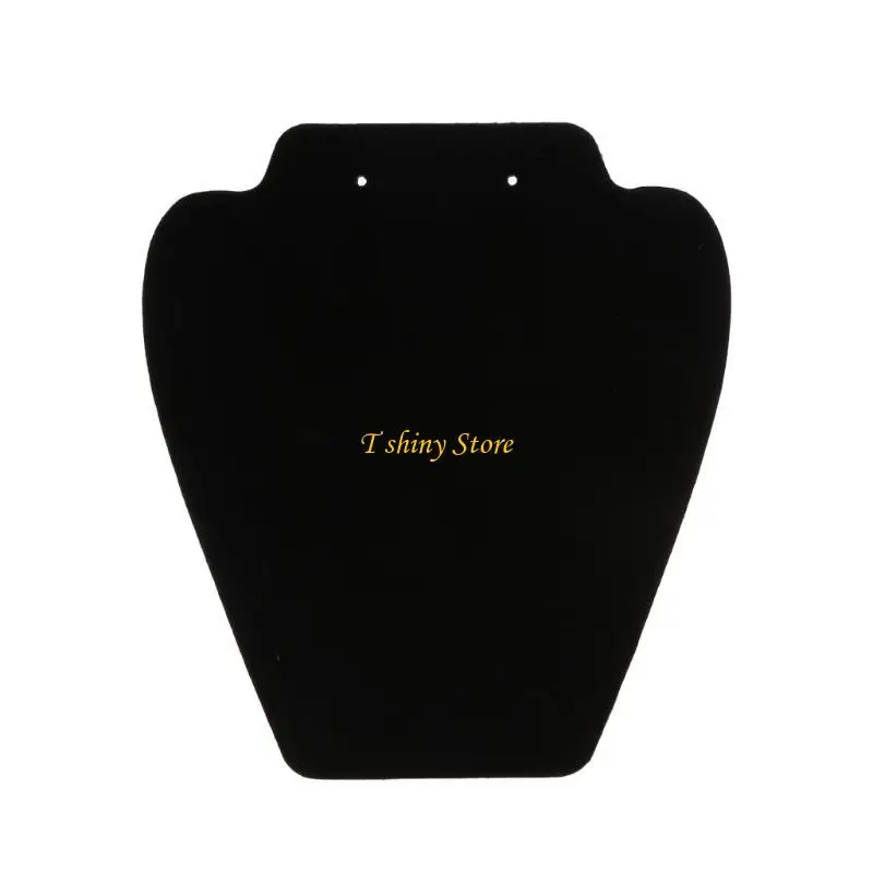 N58F 7.5 인치 블랙 벨벳 귀걸이 목걸이 보석 주최자 디스플레이 스탠드 강화 브래킷 보석 홀더 랙