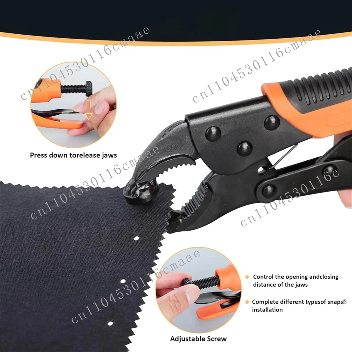 Brand New Buckle Tool Set, Canvas Cover Button Tool Installer, 15mm Buckle Tool, with 80 Sets of Marine Buckles