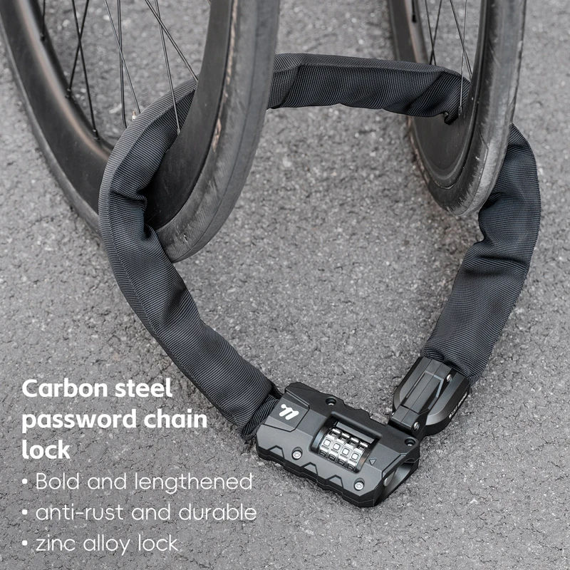4-digit Password Anti-theft Security Lock Enlarged and Bolded Mountain Bike Motorcycle Lock Electric Bike Chain Lock