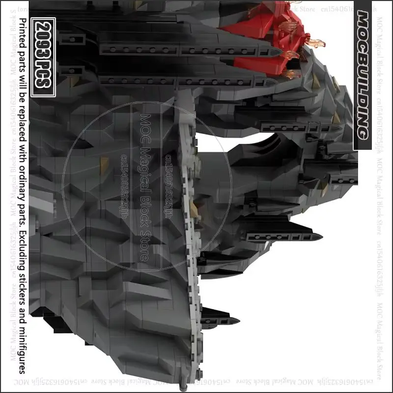 

Famous Movie Series UCS MOC The Furnace of Doom Building Block Collection Model Bricks DIY Assembly Blocks Toys Xmas Gifts