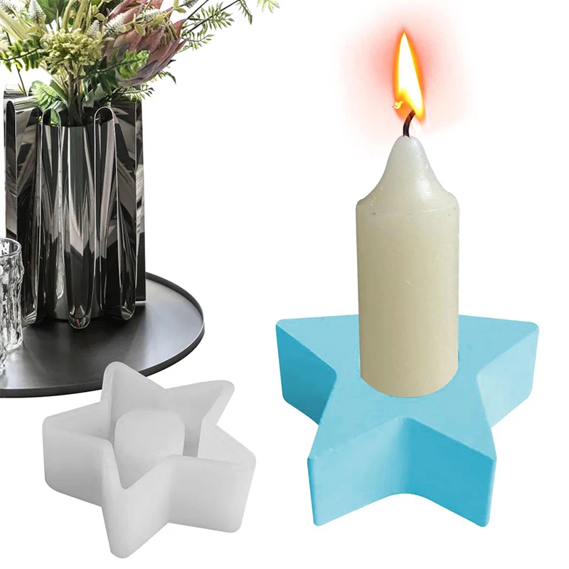 Silicone Candle Mold New 2024 Diy Handmade Soap Gift Scented Candle Molds Plaster Concrete Resin Mould Home Decor