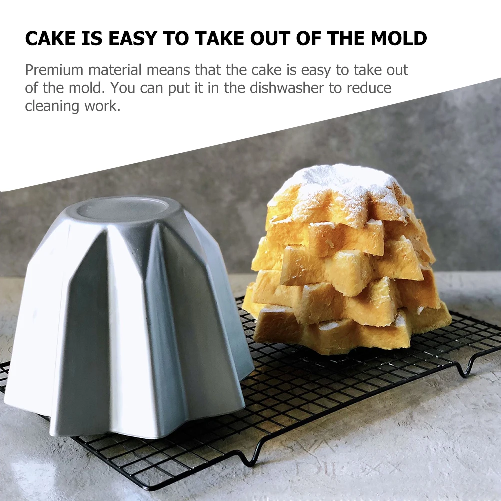 

4Pcs Octagonal Cake Making Tool Heavy Duty Metal Mold for Baking Cakes Cupcakes Bread Dessert Shop Home Use Octagonal Cake Mold