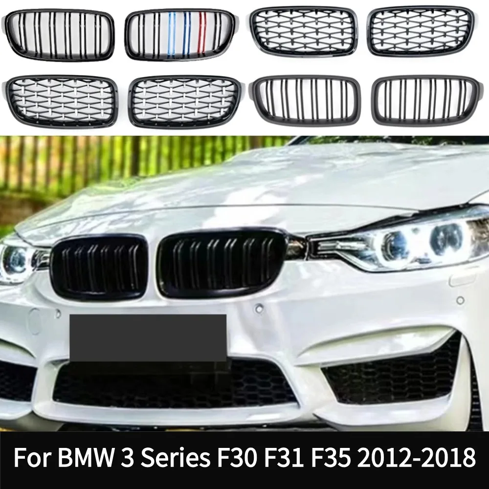 For BMW 3 Series F30 F31 F35 320i 325i 328iSport Front Bumper Grille Inlet Grill Mesh Tuning 2012-2018 Sporty Upgrade Accessory