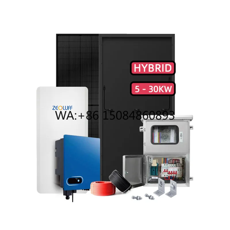 Complete 3000w, 4000w, 5000w Solar System Kit Hybrid 5KVA Solar Panel Kit for Home Use