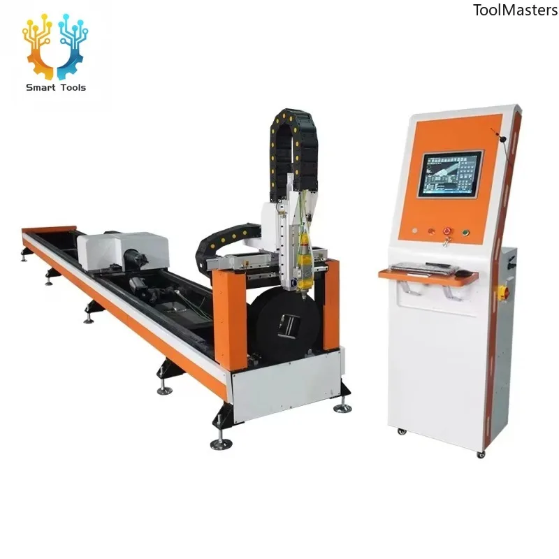 1500W Custom Laser Tube Cutter CNC Machine for Special Shape Pipes Industrial Use