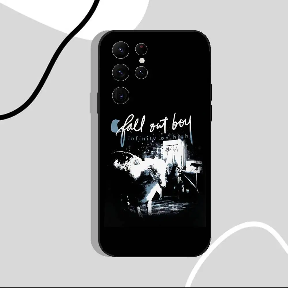 Fall Out Boy American Beauty Phone Case For Samsung S25,S24 Ultra,S20,S30 plus,S22 Plus,S23,Ultra 5G Silicone Black Shell
