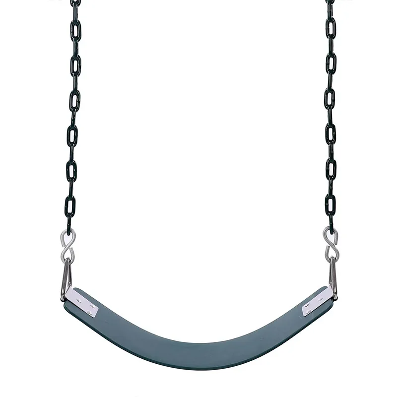 داخلي في الهواء الطلق الفناء الخلفي حديقة مرافق التسلية إيفا لوحة لينة مقعد مسطح سوينغ مع 201 سلسلة لعبة أرجوحة للأطفال يتأرجح