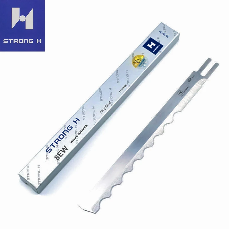 Wave Edge Blade For KM and Eastman Straight Cutting Machine Fabric Cut Knife Strong H 5,6,7,8,9,10,12,13inch Made By Alloy Steel