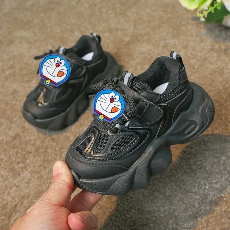 Robot cat fall Girls Sneakers New Boys Casual Shoes cartoon Toddler Shoes Jingle Cat Fashion cartoon Spring Summer first walkers