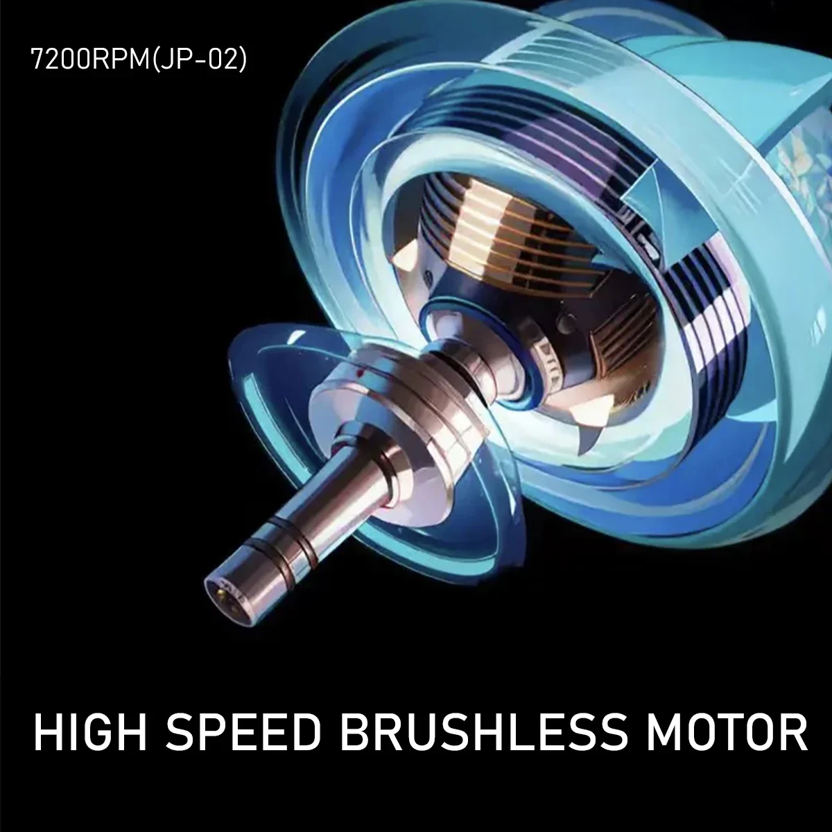 ماكينة قص JUCAI JP-02 للرجال DLC T-Blade مع محرك بدون فرشاة 7200 دورة في الدقيقة مع شاحن قاعدة ماكينة تشذيب الحلاق الاحترافية #3