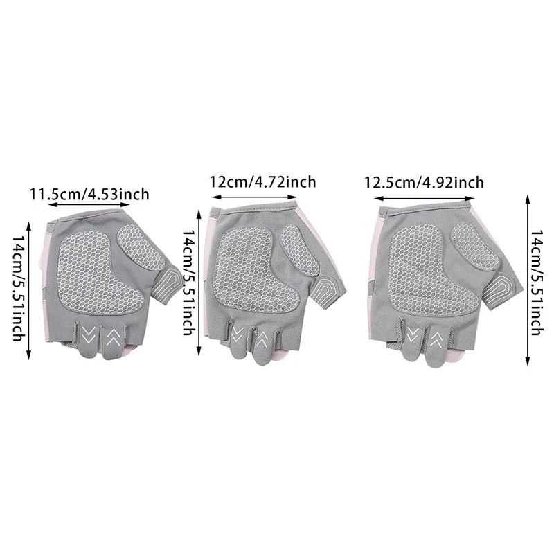 Cycling Gloves Woman Half Finger GYM Gloves Bike Mitten GEL Breathable Non-Slip Outdoor Sport Fitness Gloves