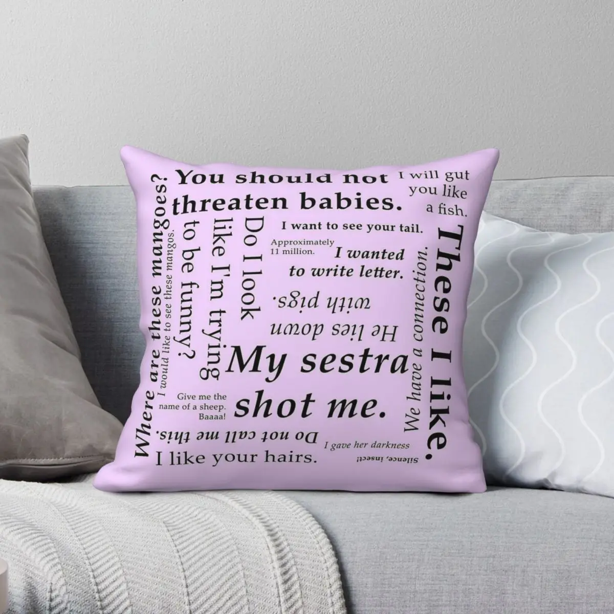 

Orphan Black Helena Quotes Square Pillowcase Polyester Linen Velvet Creative Zip Decor Home Cushion Cover