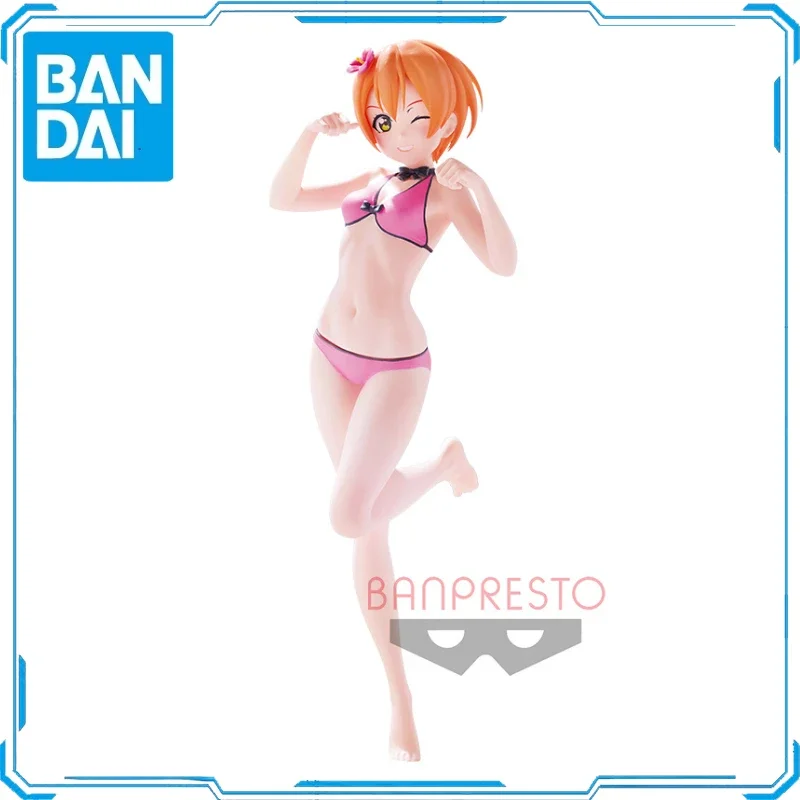 In Stock Original Bandai BANPRESTO EXQ Rin Hoshizora SUMMER Ver. Action Figure Animation Toy Gift Model Collector Anime Hobby