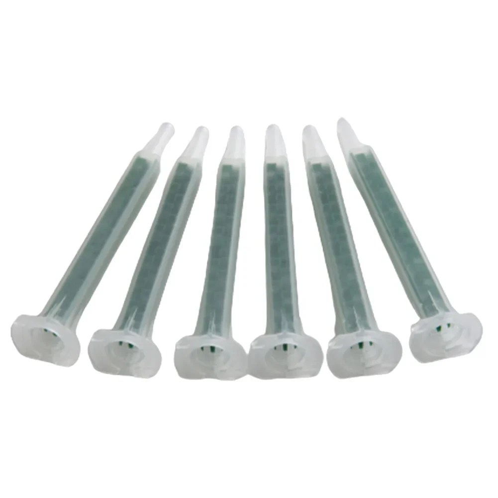 

Plastic AB Mixed Tube Green Glue Resin Static Mouth Mixing With 16 Nozzles F6-16 83mm Kit 50pcs/set 2018 Useful