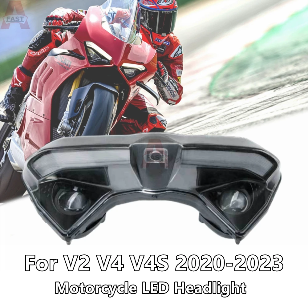 Motorcycle LED Front Headlight Headlamp Assembly Fit For DUCATI Panigale V2 V4 V4R V4S 2020 - 2023 2021 2022